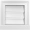 Ekena Millwork Vertical Surface Mount PVC Gable Vent: Functional, w/ 2"W x 2"P Brickmould Sill Frame, 12"W x 12"H GVPVE12X1203SF - alternate 1